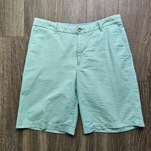 IZOD Men's Size 32 Mint Green‎ 100% Cotton Casual Chino Shorts